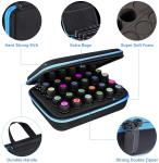 rectangle Essential Oil Travel Case , Durable Hard Shell EVA Case