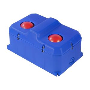 China Blue Cow Drinker With Automatic Control 100L Capacity Antifreeze Tested 260mm Drinking Height factory