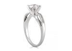 ODM OEM Jewellery Diamond Ring , 14k White Gold Wedding Ring Round Cut