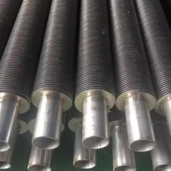 DELLOK 4mm-15mm Tube Thickness Extruded Fin Tube Machine With Black Coating Or