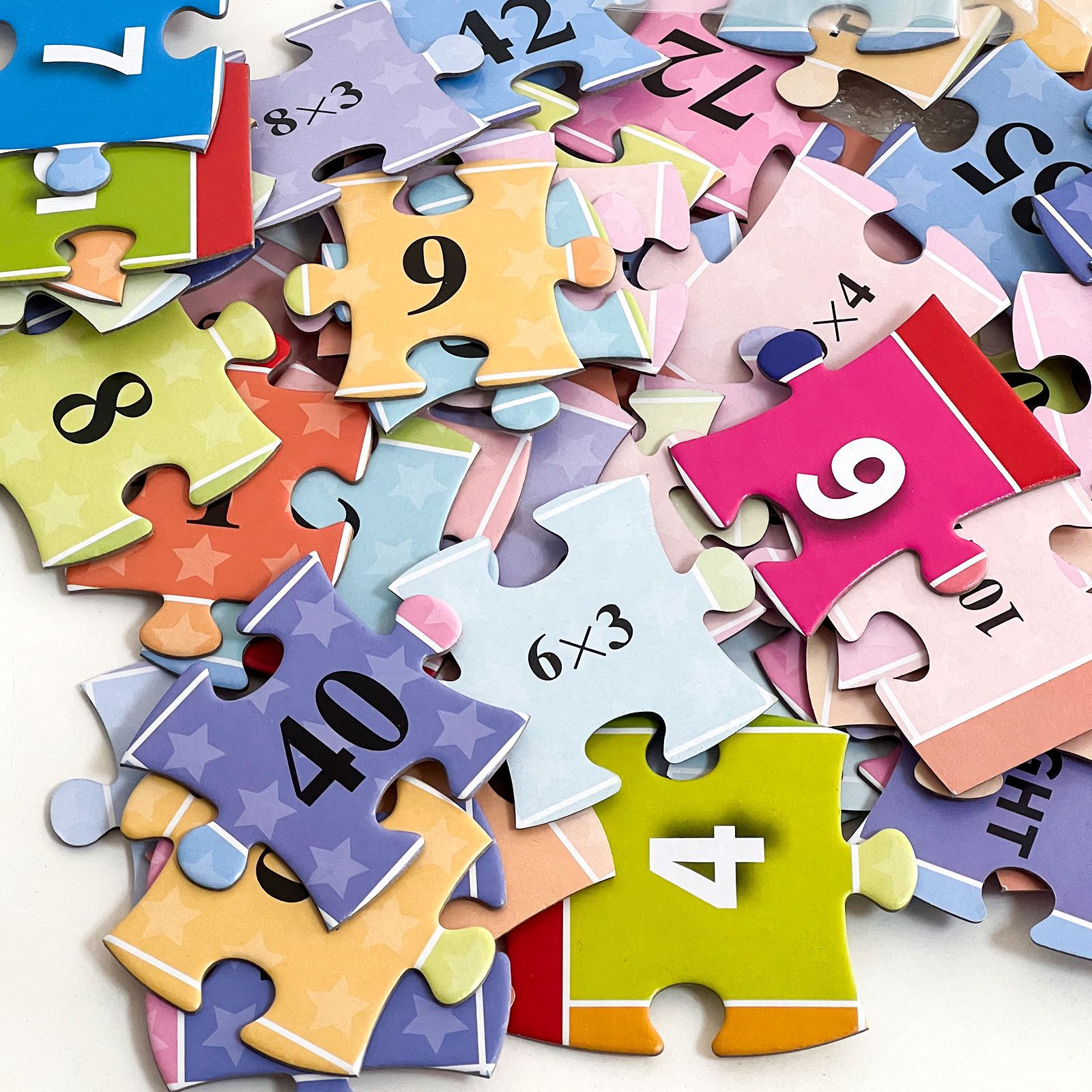 Multiplication Memonic Training Paper Puzzles for Children's Enlightenment Education