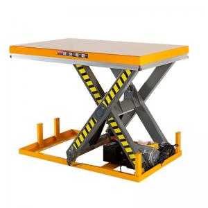 China Scissor Type Heavy Duty Electro Hydraulic Lift Work Table 1m Height on sale