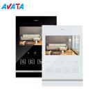 Slim 4.3 Inches Doorbell Interphone Intercom Video Doorphone with Touch Button