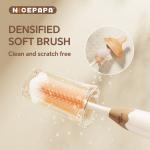 Easy Operation Liquid Storage Foam Patent Food Grade Silicone nipple Brush