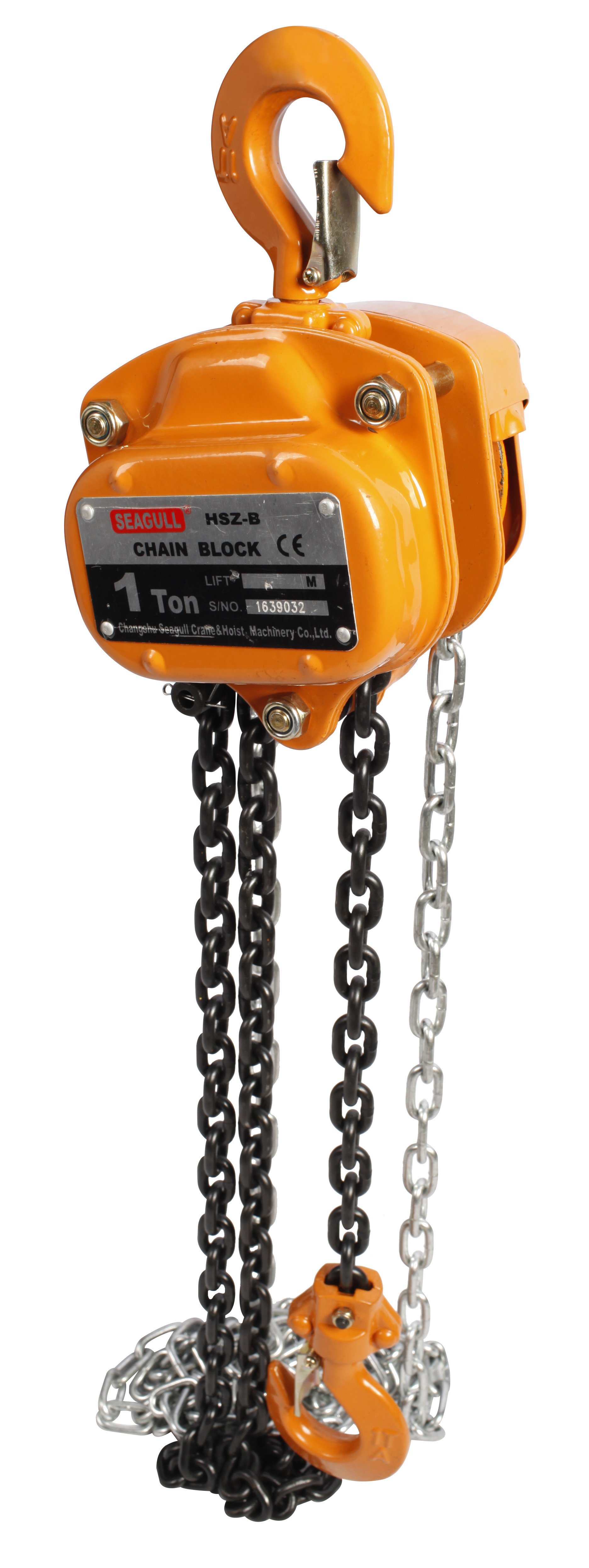 Manual Chain Block 1 Ton With Automatic Double - Pawl Braking System