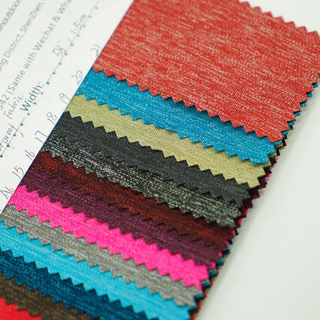 PU Waterproof Oxford Polyester Fabric Double Colour Plain Surface