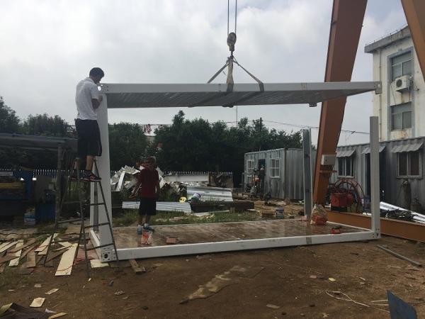 Flexible 40 Foot Flat Pack Container House Steel Structure Frame Quick To