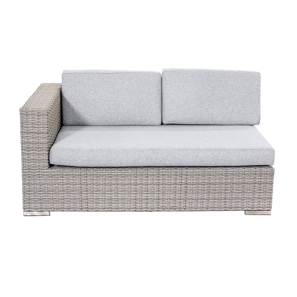 Large Size L Shape Garden Sofa PE Wicker Outdoor Sofa 8 Piece Rattan Outdoor Furniture Set