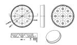 Pc-Uv Acrylic Led Lenses Narrow Beam Angle 10 Degree For Led Floodlight Lens