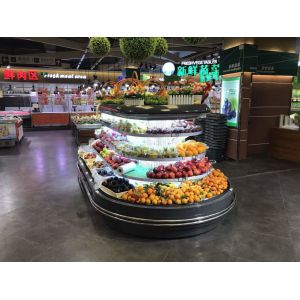 10M Dairy Showcase Drinks Display Refrigerator Multideck Open Chiller