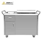 Rectangle Electromagnetic Outdoor Hibachi Grill Table For Beef / Mutton