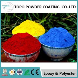 China Hammer Texture Metallic Red Powder Coat , Reliable Powder Coated Paint For Metal factory