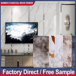 China Bamboo Charcoal Wood Veneer Special Offer 1220*2440*5/8mm Flame Retardant Bamboo Charcoal Wood Eco-Friendly PVC Wall Panels Interior Decoration Wall factory
