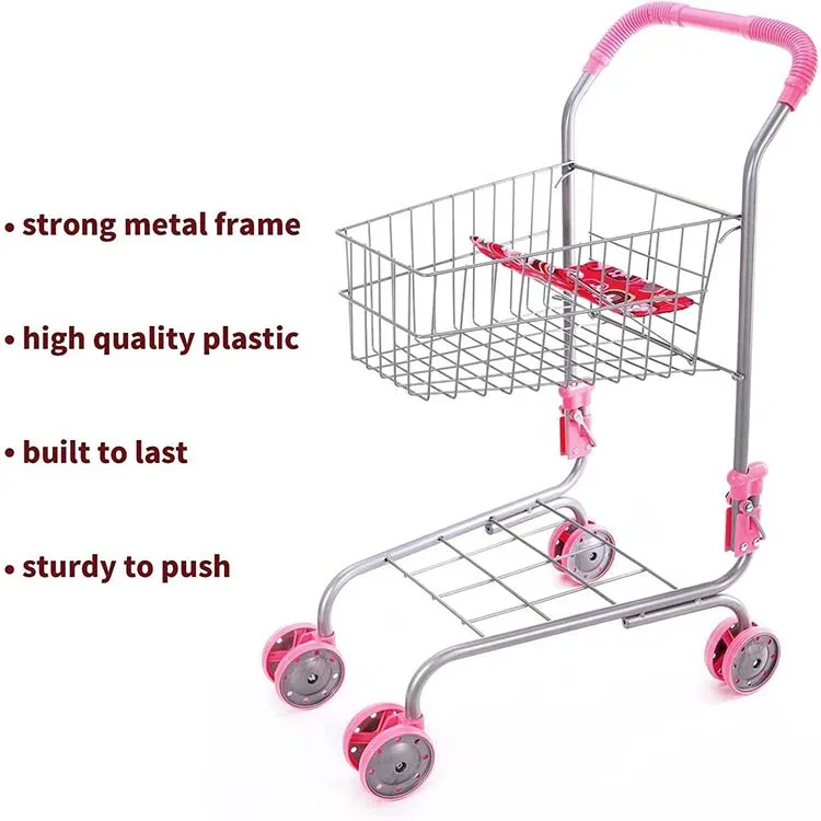 Factory Customization Supermarket Shopping Trolley Basket Kids Shopping Trolley