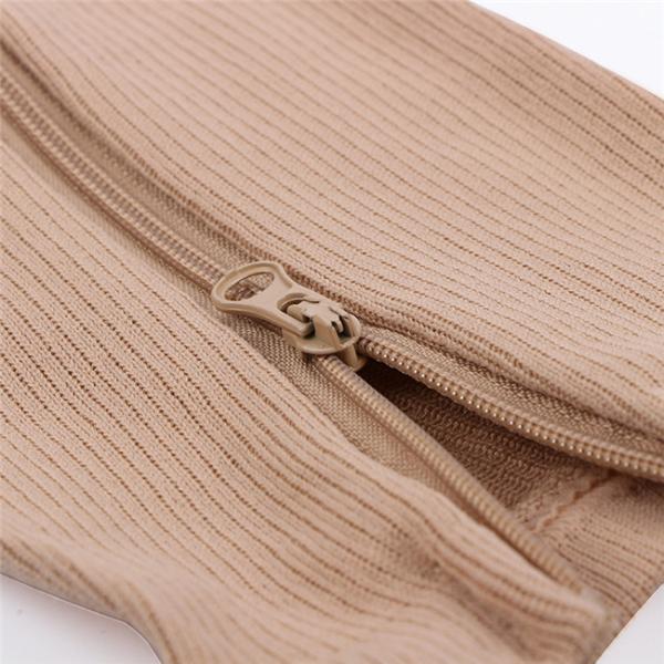 Y-Z Women's Custom Office Nylon Stockings High Trample Feet Silk Woven Technics Ladies' Daily Use with Logo on Cuff