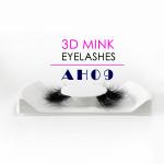 Multi Layered Thin Mink Lashes , Natural Black Color 25mm Mink Eyelashes