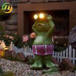 Solar Frog Light Outdoor Resin Animal Decoration Resin Crafts Garden Yard Garden