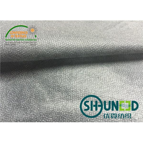 China PA Polyester Fusible Interlining Fabric Optical White 90cm Width factory