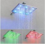 Easy Install Shower Wall Faucet Wear / Corrosion Resistant With Colorful LED