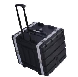 China 10U 19 Inch ABS Amp Rack Flight Case Heavy Duty Twist Latches factory