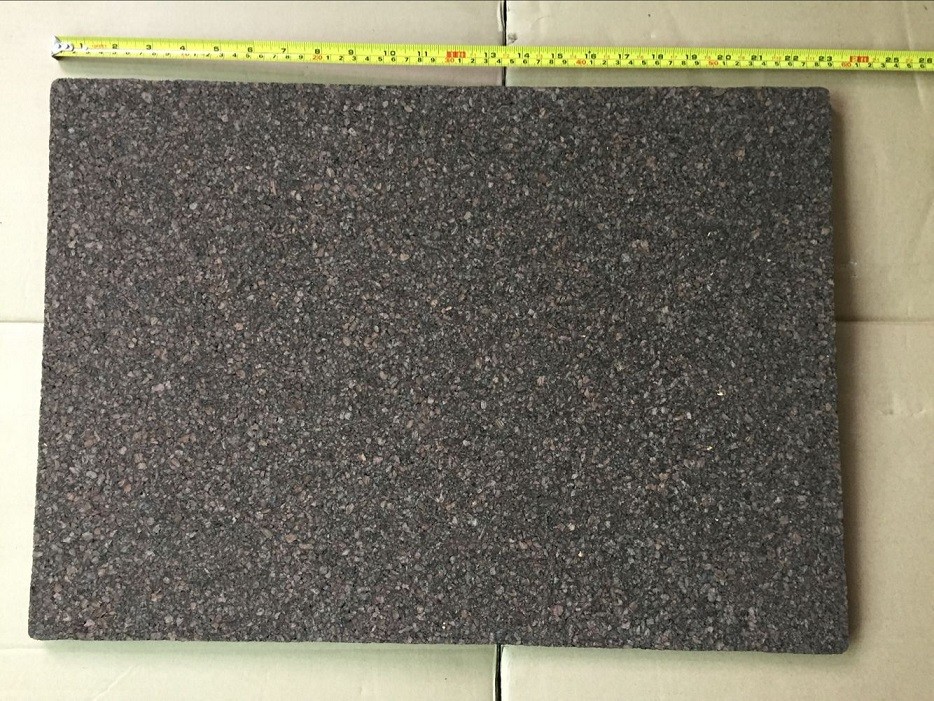 23''x17'' Dark Cork Frameless Cork Board with Rounded Corners for Wall Mounting