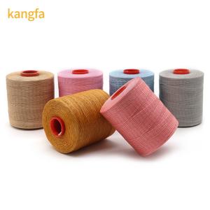 China 410G Kangfa 0.8mm Flat Wax Thread for Handmade Leather Sewing in 210D/16 Yarn Count factory
