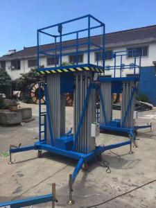 China Blue 14m Scissor Lift Aerial Work Platform Mobile Boom Lift 200KG AWP Series factory