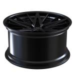 Matte Black Forged 2 Piece Bronze Barrel Lip Wheels Center Spoke For Maserati