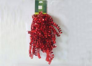 China Red Gold Silver PET Christmas Curling Ribbon Bow for packing and decoration factory