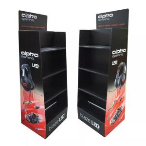 China Custom Design Corrugated Cardboard Display Stand For Headset Headphone factory