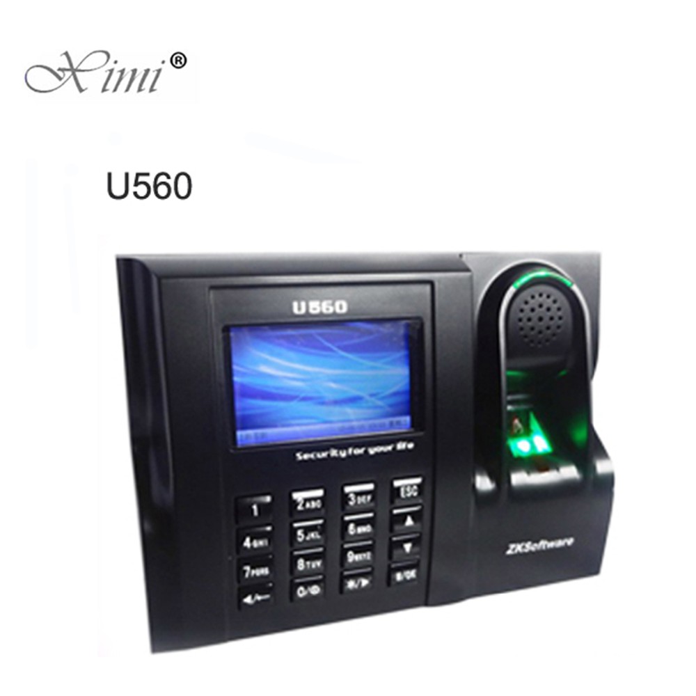 Linux System ZK U560 Biometric Fingerprint Time Attendance And Time Clock With RFID Card Time Attendance Recorder Free Shipping