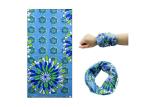 Blue Dandelion Cycling Headwear , Motorcycle Headgear Sweat Absorption