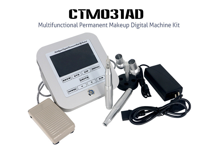 Multifunctional Semi Permanent Makeup Machine Kit Microneedle Eyebrow Tattoo