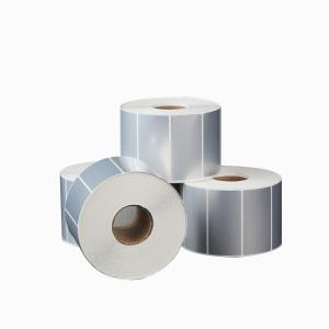 China Rectangle Silver Foil Stickers PET Labels For Tags Sticker Seals And Gift factory