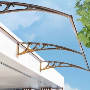Durable Polycarbonate Window Awning Wall Mount Brackets For Manual