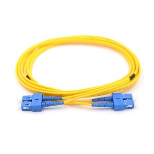 China SC To SC 3mm Duplex Optical Fiber Patch Cord G655 IEC617544 factory