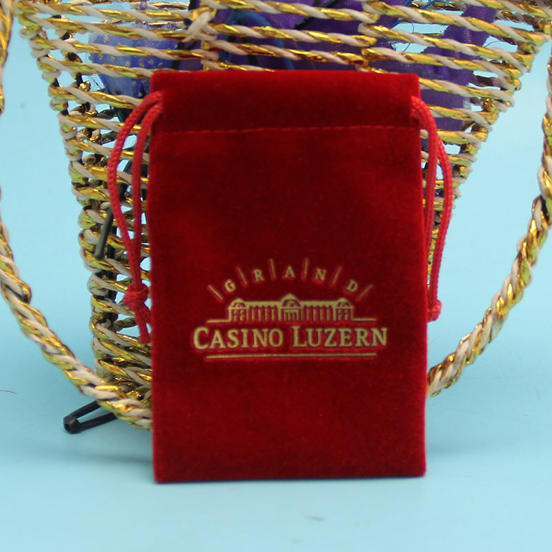 wholesale custom velvet drawstring pouch bag for Jewelry packaging