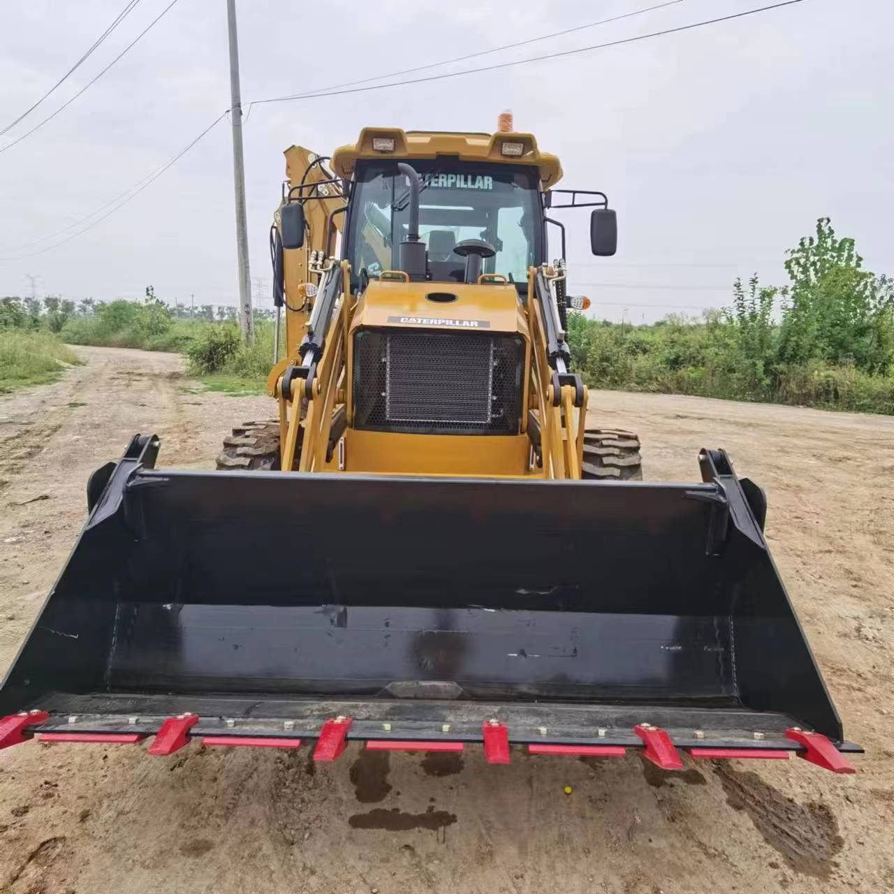 Used CAT420F Backhoe Loader Caterpillar Cat 420F Good Condition 1.14 m3 Bucket Capacity
