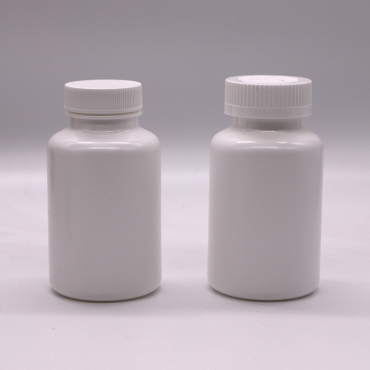 Round Shape Supplement Bottle for Solid Tablet and Capsule Storage 200mL Capacity
