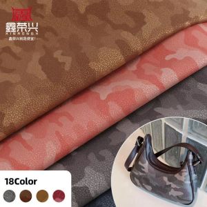 China PU Frosted Sheepskin Nubuck Grain Camouflage Synthetic Leather Bag Shoes Wallet Decorate Notebooks Case Faux Leather Fabric factory