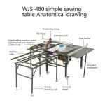 WJS480 Sliding Table Panel Saw Machine for Woodworking Furniture