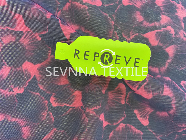 Flower Printing Polyester Recycled Swimwear Fabric 140cm Width