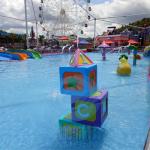 Glass Fiber Water Splash Pad Corrosion Resistant Block Building Spray Toys