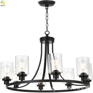 China Iron pendant light Home Art Baking Paint Black LED Nordic Pendant Light factory