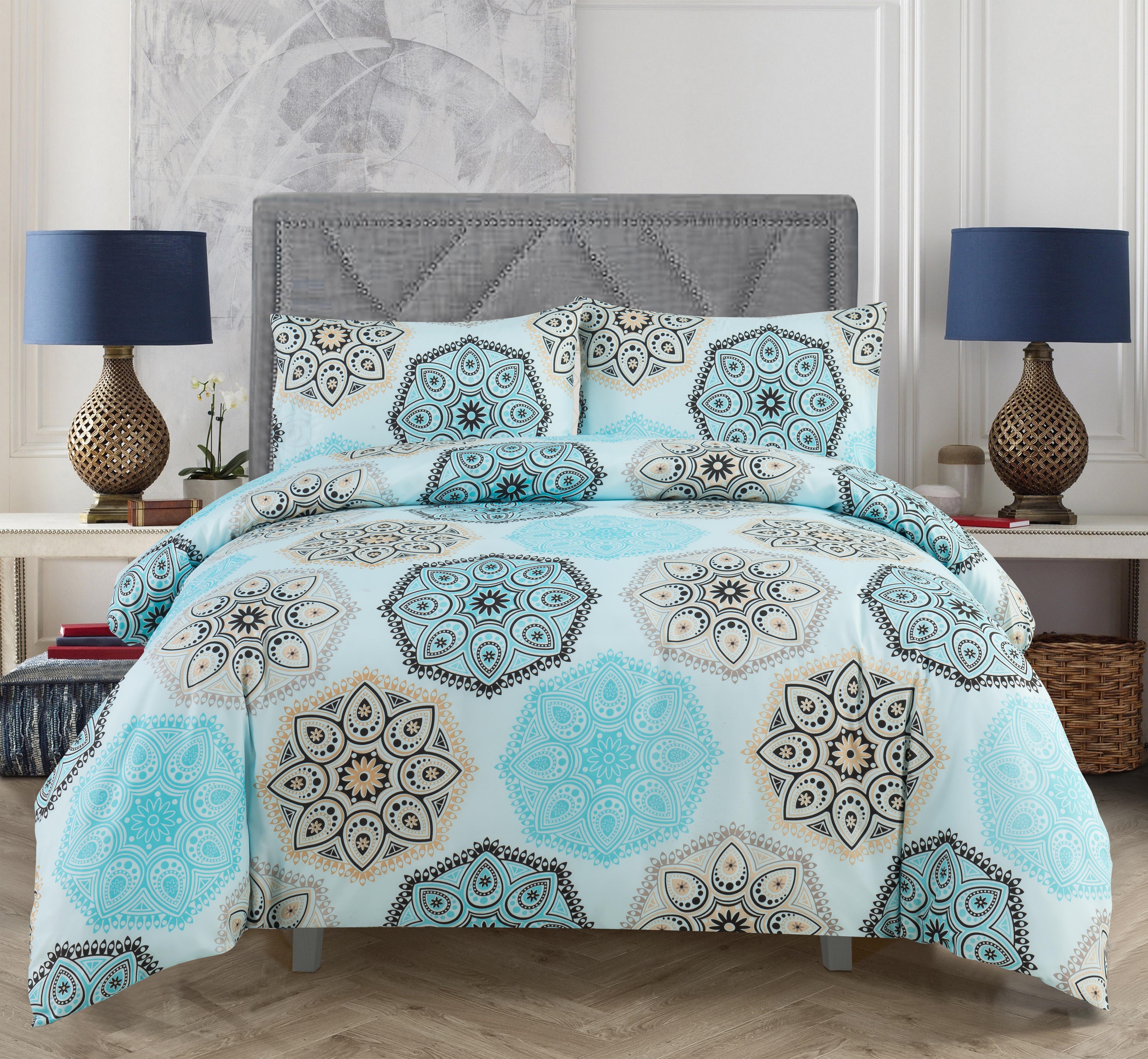 Super Soft Brushed Microfiber Duvet Cover Set 4pcs 1.5-2 Kg for Wedding Anniversary