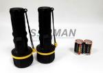 Water Proof Plastic Rubber 3 Led Torch Marine Boat Flashlight Dry Battery