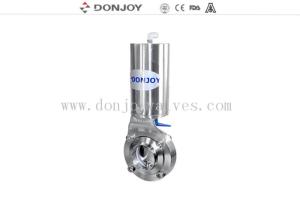 China DN10 - DN300 Sanitary Welding Butterfly Valves With Pneumatic Actuator factory
