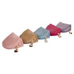 Colorful Gift Leather Jewelry Bag Leather Material Dust Resistant Durable