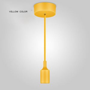 Colorful Silicone Pendant Light Socket