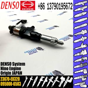 China 095000- 6583 DENSO Diesel Injector 23670-E0320 Diesel Engine Parts factory